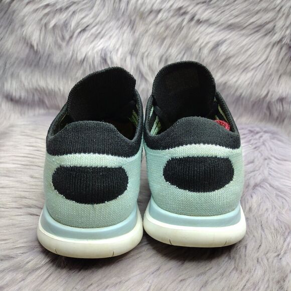 Nike Free 4.0 Flyknit Running Shoes Women’s Size 10.5 Blue Black - Picture 5 of 8